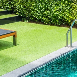 Poolside Turf Installation Dallas